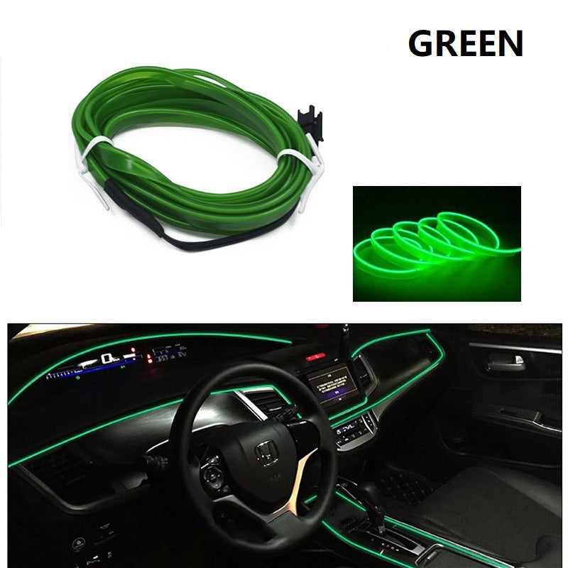 Fresh on the Scene at Buy Center: Car Mounted Ambient Light 6-meter USB LED Light Emitting Cable Green Usb Driver 6 M