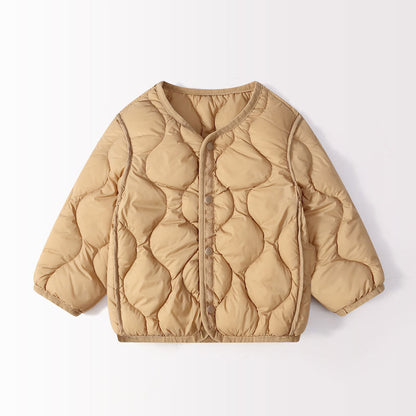 Hot New Arrivals at Buy Center: Lightweight Children's Down Short Baby Down Jacket Brown