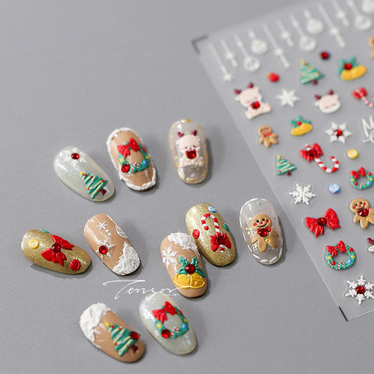 Craft 3D 5D Christmas Nail Sticker Relief