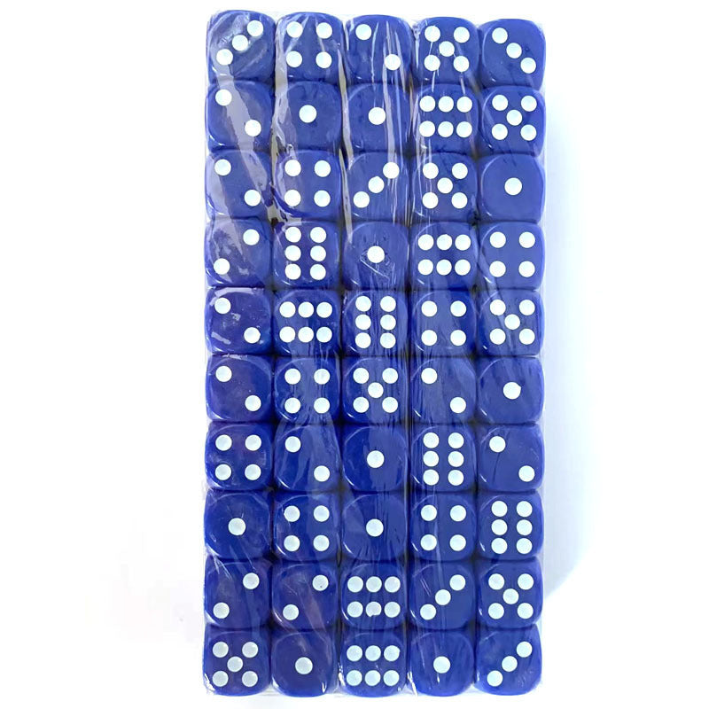 Buy Center Top Rated-In Stock 16mm Acrylic Game Chess Pieces Accessories Chip Wholesale Plastic Dice Solid Blue