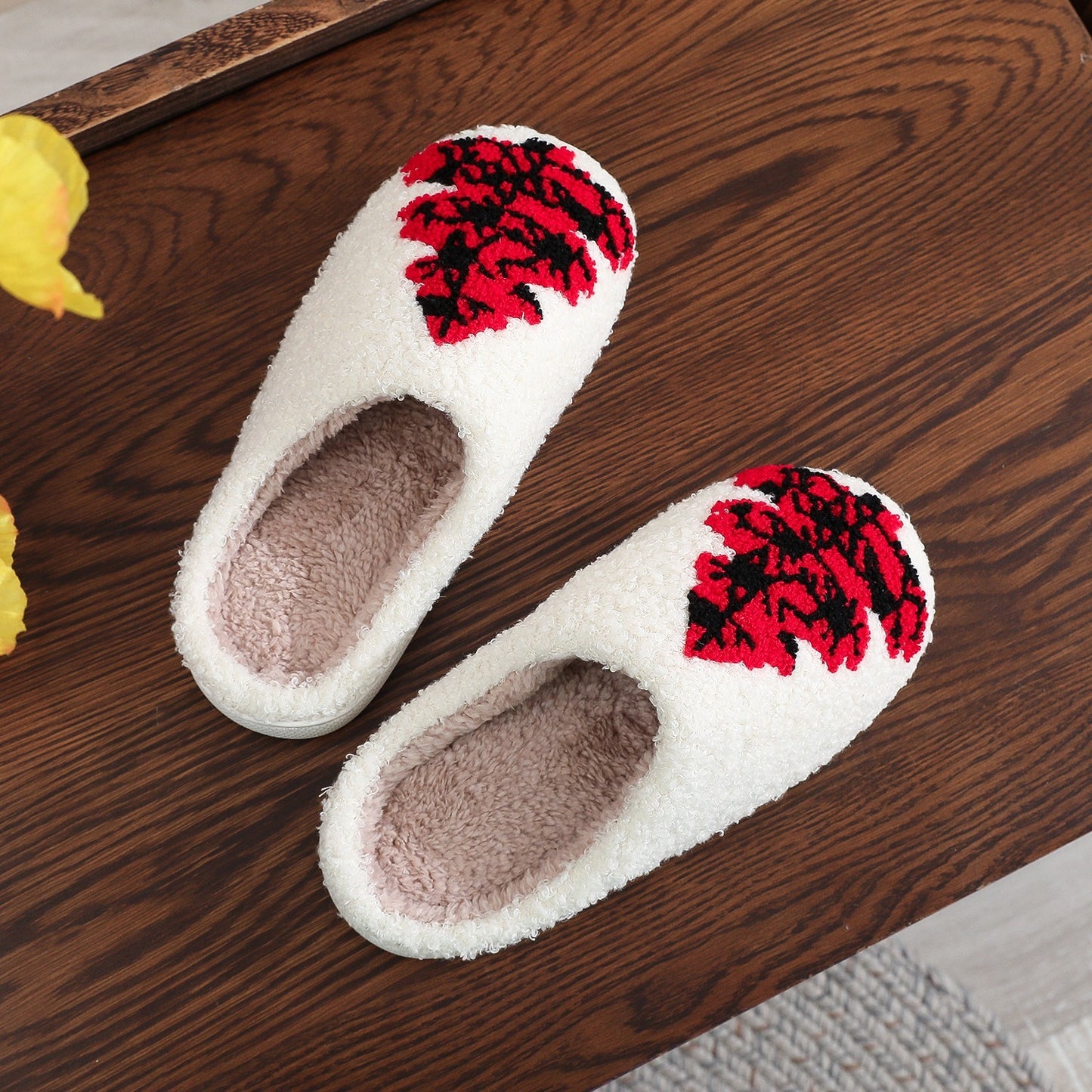 Christmas Tree Home Slippers Fashion Non-slip Floor Bedroom Slipper For Women Fuzzy House Shoes Winter Buy Center