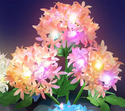 Newly Arrived at Buy Center: Hydrangea Solar Lamp Courtyard Decoration Hydrangea Pink