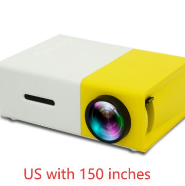 Portable Projector 3D Hd Led Home Theater Cinema HDMI-compatible Usb Audio Projector Yg300 Mini Projector US with 150 inches