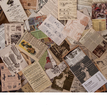 Fresh on the Scene at Buy Center: 100 Pieces Of Retro Small Book Double-sided Notes Mini Card Account Antique paper