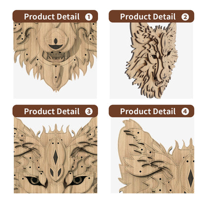 Fresh on the Scene at Buy Center: Home Fashion Simple Wolf Spirit Wood Carving Puzzle Toy